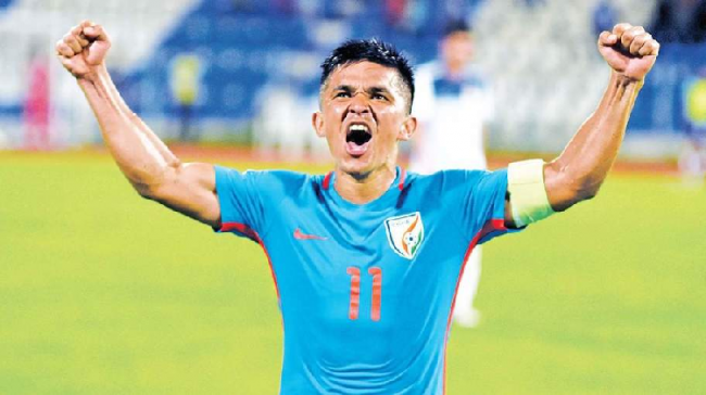National football skipper Sunil Chhetri - Sakshi Post