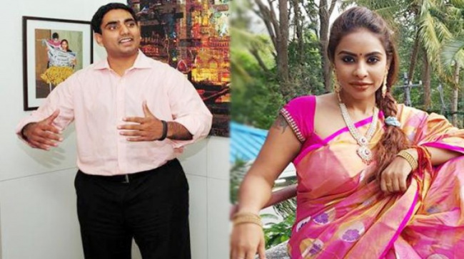Nara Lokesh and Sri Reddy - Sakshi Post
