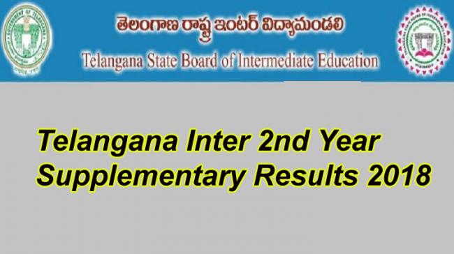 Telangana Inter 2nd Year Supplementary Results 2018 Telangana Inter 2nd Year Supplementary Results 2018 - Sakshi Post