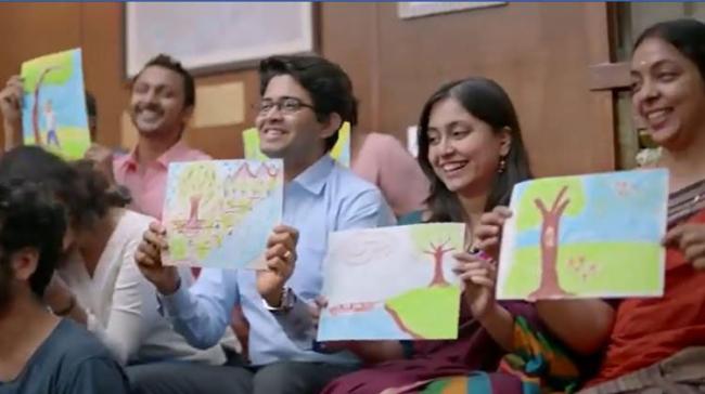 In the video, the coordinator asks the people to draw any picture with the colours of their choice - Sakshi Post