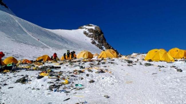 In 2017 climbers in Nepal brought down nearly 25 tonnes of trash, 15 tonnes of human waste-- equivalent of 3 double-decker buses. - Sakshi Post