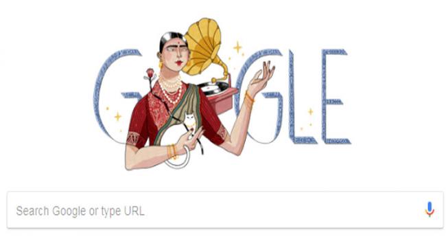 Gauhar Jaan’s 145th birth anniversary has been marked by search engine giant Google through a doodle - Sakshi Post
