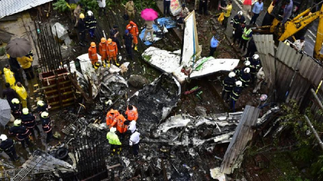 Mumbai Plane Crash - Sakshi Post