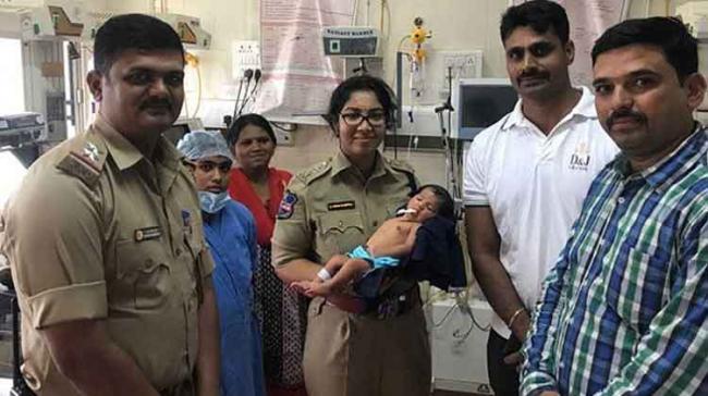 The city police reunited the infant with her parents - Sakshi Post
