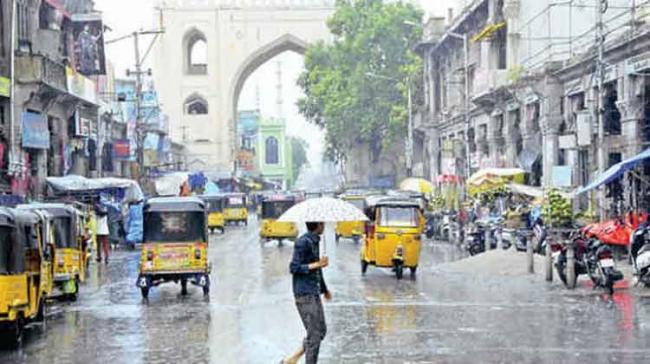 Several areas and roads were been waterlogged because of the rain water. - Sakshi Post