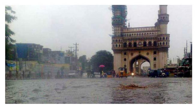 Heavy Rainfall hits the city - Sakshi Post