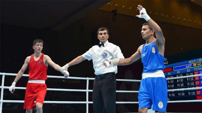 It’s not everyday that Indian boxing finds itself bracketed with a powerhouse like Kazakhstan but that’s exactly what has happened at the ongoing Asian Games It’s not everyday that Indian boxing finds itself bracketed with a powerhouse like Kazakhstan but that’s exactly what has happened at the ongoing Asian Games - Sakshi Post