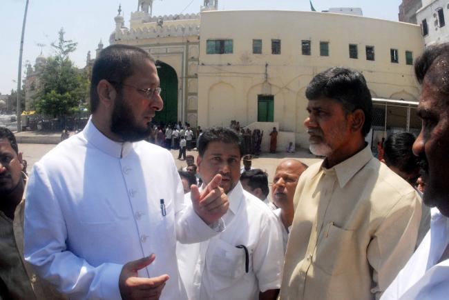 Asaduddin Owaisi and Chandrababu Naidu - Sakshi Post