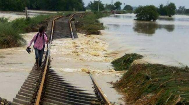 Assam Rains Damages Railway Tracks - Sakshi Post