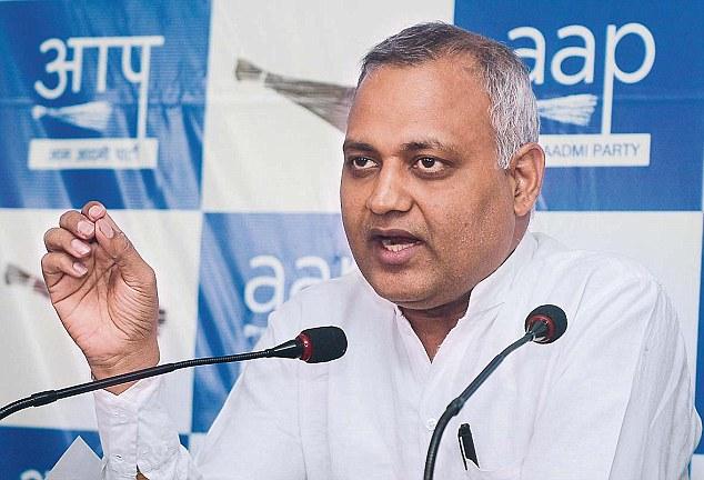 AAP leader Somnath Bharti AAP leader Somnath Bharti - Sakshi Post