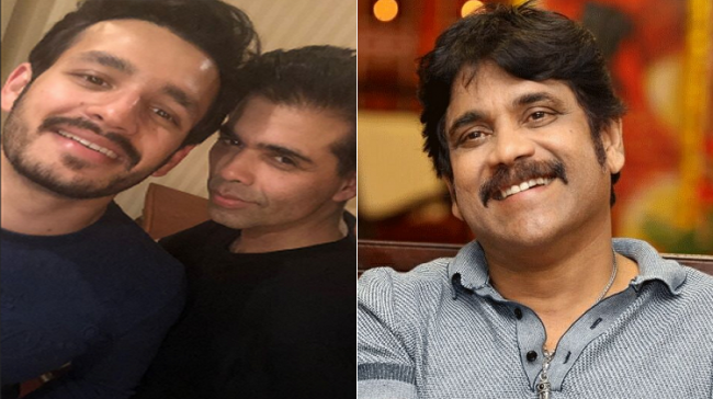 Karan Johar &amp;amp;amp; Akhil Akkineni - Sakshi Post
