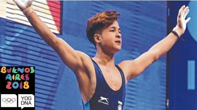 Jeremy Lalrinnunga Youth Olympics Gold In Weightlifting Jeremy Lalrinnunga Youth Olympics Gold In Weightlifting - Sakshi Post