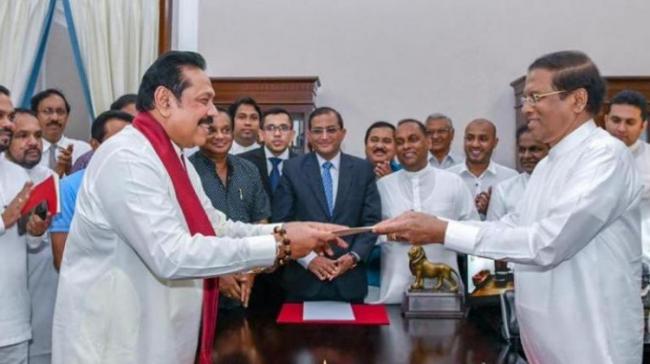 Sri Lankan President Maithripala Sirisena suspended Parliament on Saturday, a day after sacking PM Ranil Wickremesinghe and naming Mahinda Rajapaksa as new prime minister. - Sakshi Post