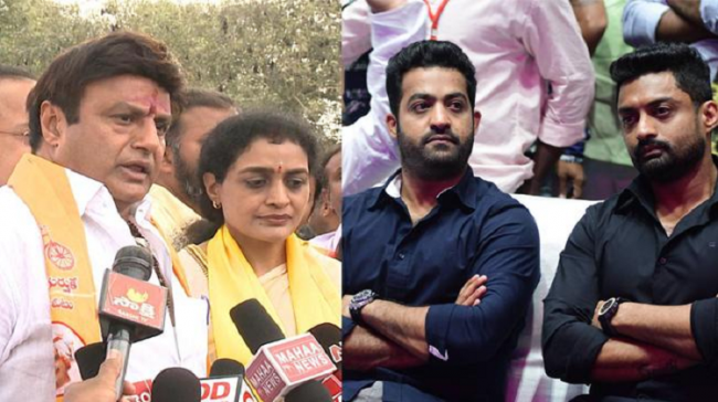 Bala Krishna, Nandamuri Suhasini, Jr NTR, Kalyan Ram Bala Krishna, Nandamuri Suhasini, Jr NTR, Kalyan Ram - Sakshi Post