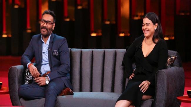 Karan. Ajay Devgn came on your show because his wife dragged him along. - Sakshi Post