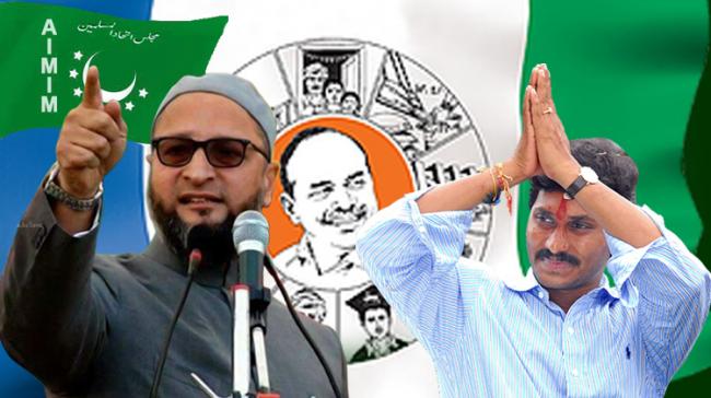 Asaduddin Owaisi, YS Jagan Mohan Reddy Asaduddin Owaisi, YS Jagan Mohan Reddy - Sakshi Post