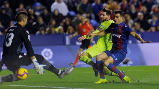 Messi Helps Barcelona Win Big Over Levante Messi Helps Barcelona Win Big Over Levante - Sakshi Post