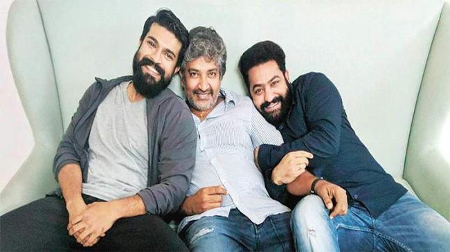 Ram Charan, Rajamouli, Jr NTR Ram Charan, Rajamouli, Jr NTR - Sakshi Post