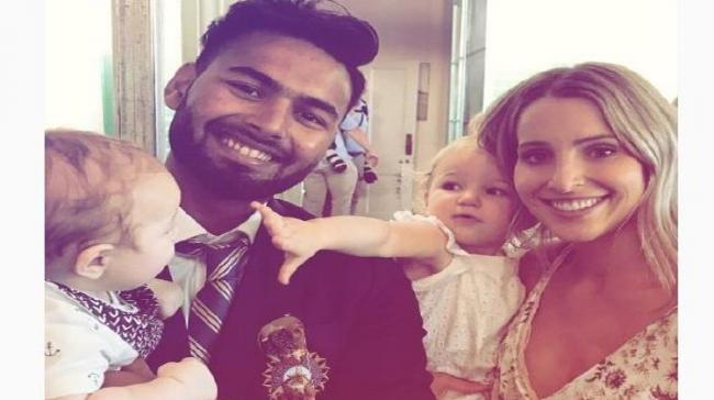 Safe Pair Of Hands: When ‘Baby Sitter’ Pant Took Paine’s Son In His Lap - Sakshi Post