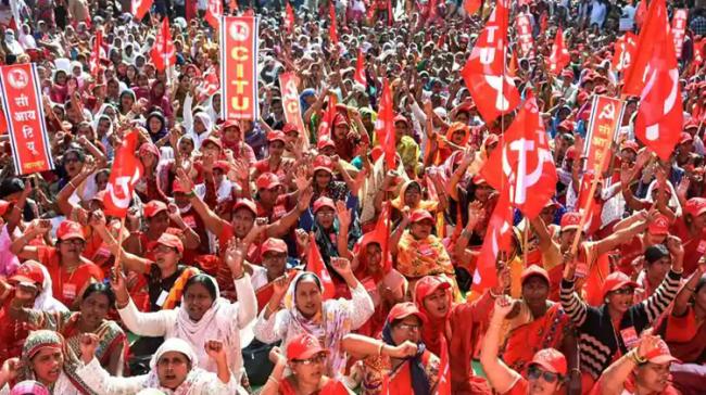 Central Trade Unions Nationwide Strike Enters Day 2 - Sakshi Post