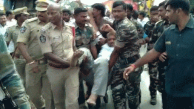 YSRCP MLA chevireddy Bhaskar Reddy rushed to hospital by police - Sakshi Post