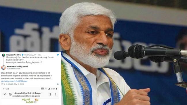 It’s Only In AP That Police Is Meant To Protect Thieves: Vijayasai Reddy It’s Only In AP That Police Is Meant To Protect Thieves: Vijayasai Reddy - Sakshi Post
