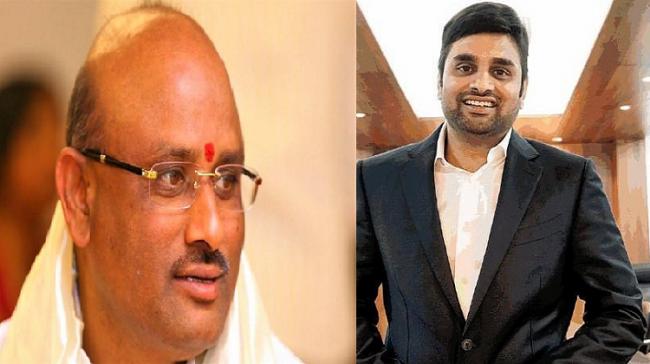 Putta Sudhakar yadav and his son Mahesh Yadav Putta Sudhakar yadav and his son Mahesh Yadav - Sakshi Post