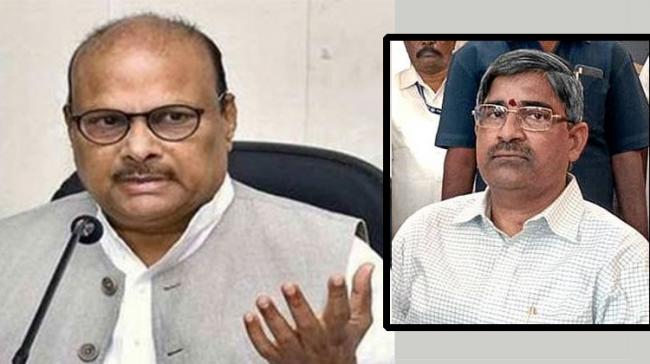 Yanamala Ramakrishnudu Inset: AP CS LV Subramanyam - Sakshi Post