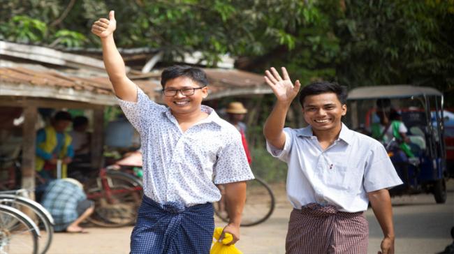Reuters Journalists Wa Lone and Kyaw Soe Oo Reuters Journalists Wa Lone and Kyaw Soe Oo - Sakshi Post