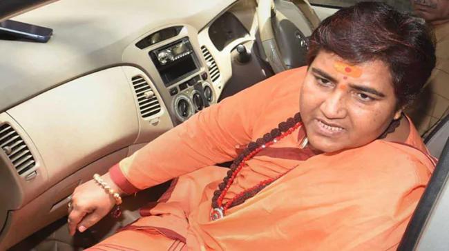 BJP MP Sadhvi Pragya Singh Thakur appeared before a special court here in connection with 2008 Malegaon Blast case. BJP MP Sadhvi Pragya Singh Thakur appeared before a special court here in connection with 2008 Malegaon Blast case. - Sakshi Post
