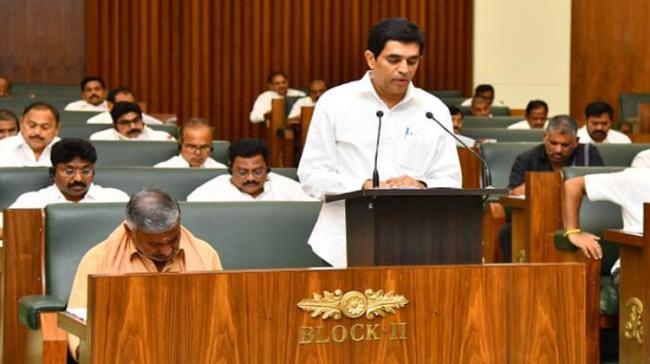 AP finance minister Buggana Rajendranath Reddy begins presenting his maiden budget 2019-20 in the Andhra Pradesh Legislative Assembly - Sakshi Post