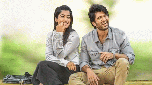 Vijay Devarakonda with Rashmika Mandanna Vijay Devarakonda with Rashmika Mandanna - Sakshi Post
