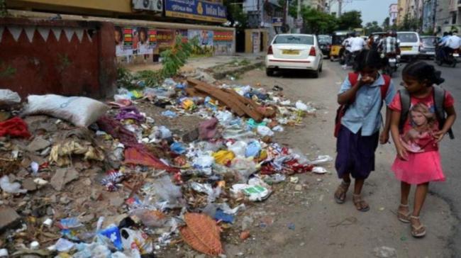 Garbage on the roads - Sakshi Post