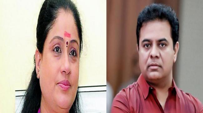 Vijayashanti Hits Out At KTR Vijayashanti Hits Out At KTR - Sakshi Post