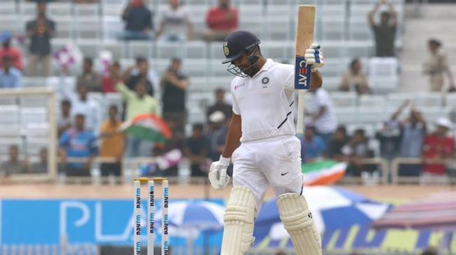 India opener Rohit Sharma on Sunday became only the fourth batsman to hit a double hundred in Test and ODI cricket. - Sakshi Post