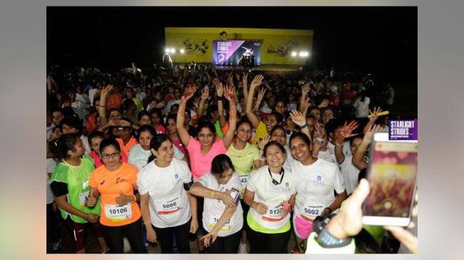 ‘Starlight Strides’ A Night Run Organised For Woman, Pic Courtesy: Telangana Today - Sakshi Post