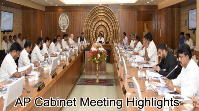 AP Cabinet Meeting Key Decisions AP Cabinet Meeting Key Decisions - Sakshi Post