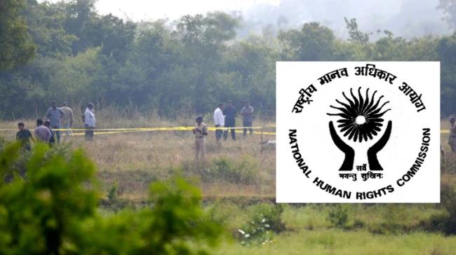 The National Human Rights Commission (NHRC) on Friday took cognisance of the killing of four men accused of raping and murdering a woman - Sakshi Post