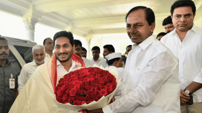 YS Jagan, KCR Discuss Political Developments YS Jagan, KCR Discuss Political Developments - Sakshi Post