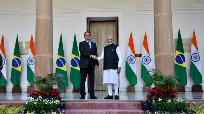 Brazilian President Jair Messias Bolsonaro and Prime Minister Narendra Modi - Sakshi Post