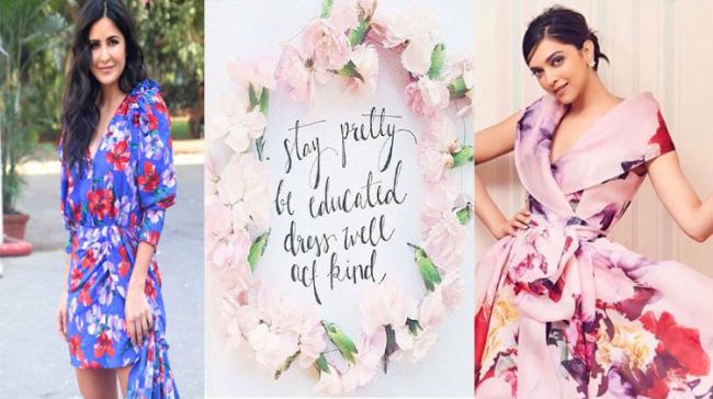 Katrina Kaif and Deepika Padukone flaunting the beautiful floral prints! Katrina Kaif and Deepika Padukone flaunting the beautiful floral prints! - Sakshi Post