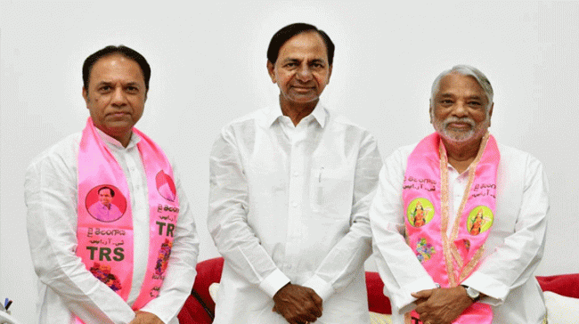 Telangana state Ruling party TRS announced K. Keshavarao and former speaker K. R Suresh Reddy as the nominees for the Rajya Sabha elections on Thursday. - Sakshi Post