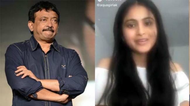 RGV offered acting role to a tiktok girl! RGV offered acting role to a tiktok girl! - Sakshi Post