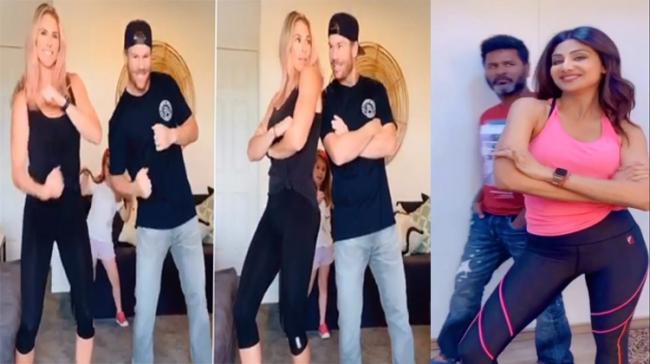 David Warner , Candice, Shilpa Shetty, Prabhu Deva David Warner , Candice, Shilpa Shetty, Prabhu Deva - Sakshi Post