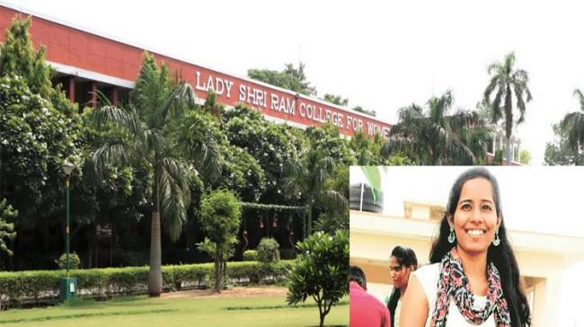 Inset:LSR Student Aishwarya Reddy LSR Student Aishwarya Suicide Case Delhi Students Demand Enquiry - Sakshi Post