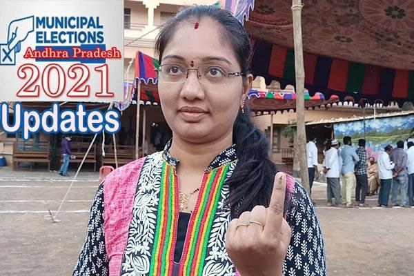 Municipal Elections 2021 Underway in Andhra Pradesh Live Updates - Sakshi Post