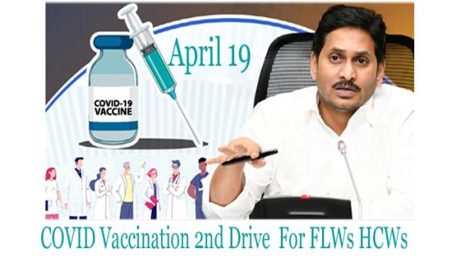 Andhra Pradesh  2nd vaccination drive of COVID warriors - Sakshi Post