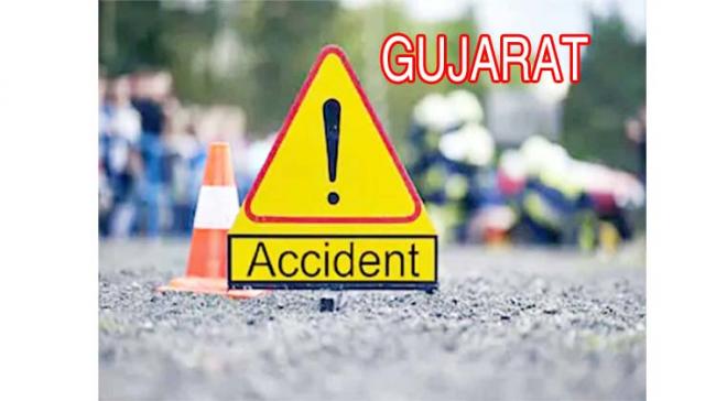 Two kids among nine killed in car-truck collision In Gujarat - Sakshi Post