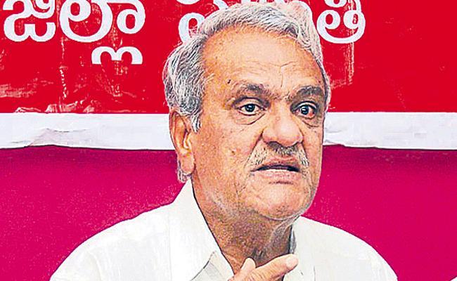 CPI leader K Narayana BJP Using Raghurama Krishnam Raju To Create Trouble For AP Govt: CPI K Narayana - Sakshi Post