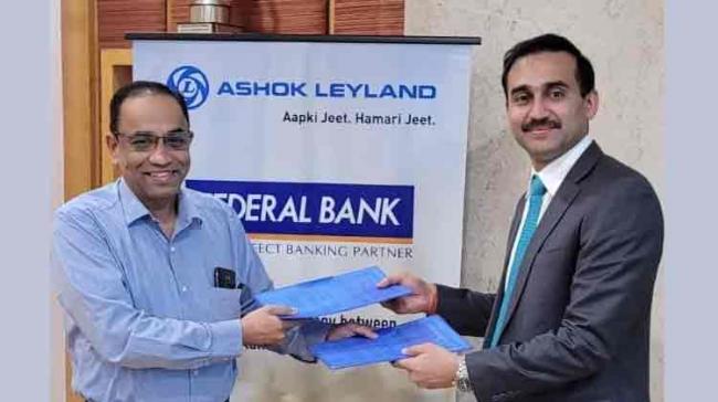 Federal Bank partners with Ashok Leyland  - Sakshi Post